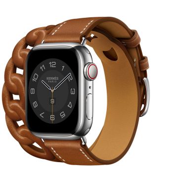 Image of Watch Series 7 45mm Hermes with Charger & Strap